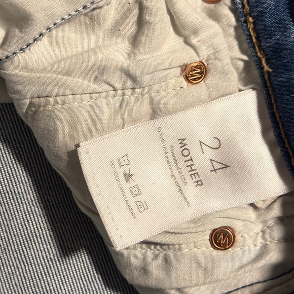 Mother the Tripper Ankle Fray Jeans "Play Like a Pirate" Size 24 - Picture 8 of 10